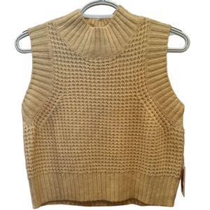 🌸casual cream knit sweater tank